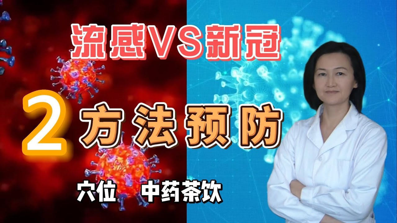 如何预防流感, 治疗发烧？中药茶饮和穴位。今冬流感和新冠双重风险