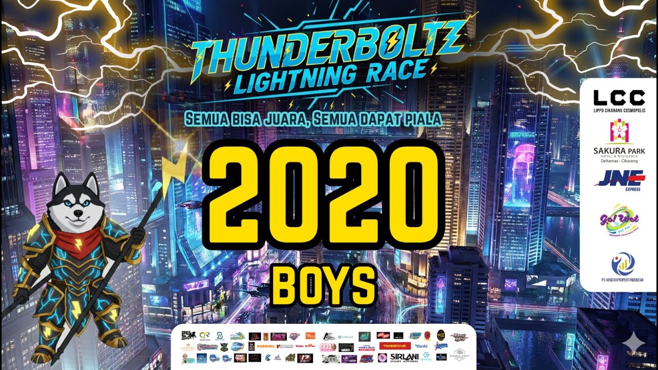 THUNDERBOLTZ LIGHTNING RACE || 2020 BOYS & GIRLS (MIX)