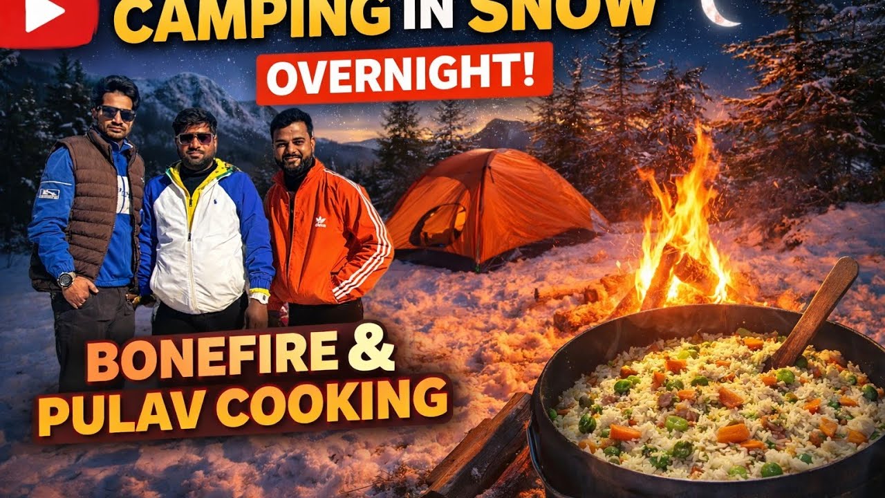 Camping in Freezing Temperatures - Is It Worth It? -10 degree celcius freezing temperature🥶🥶😱😱
