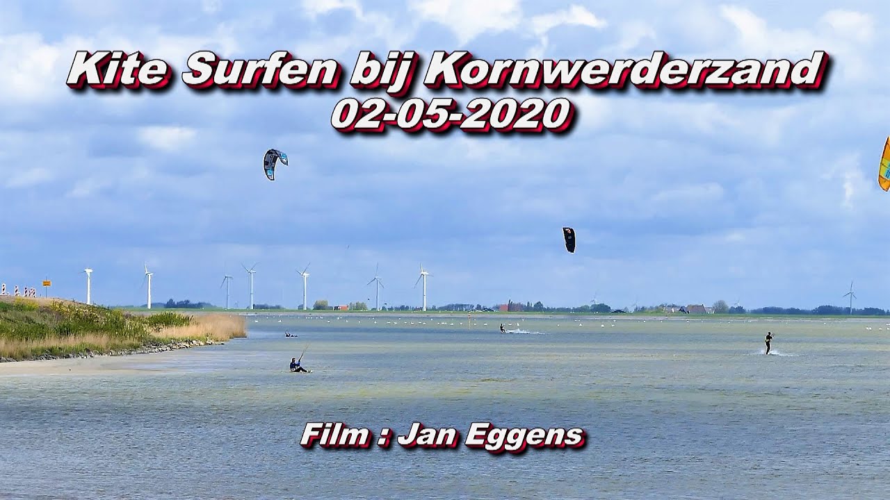 Kite Surfing bij Kornwerderzand 02 05 2020