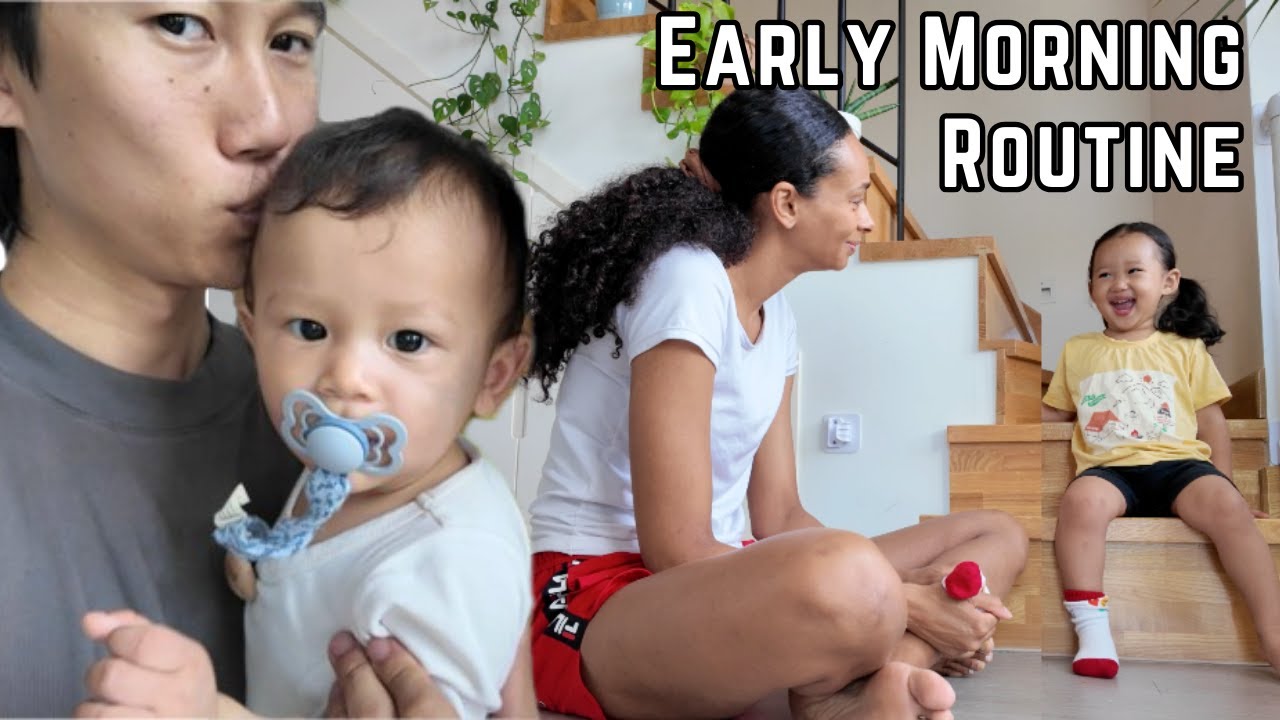 OUR EARLY MORNING ROUTINE with Toddler and Baby (2 kids 2 and under)