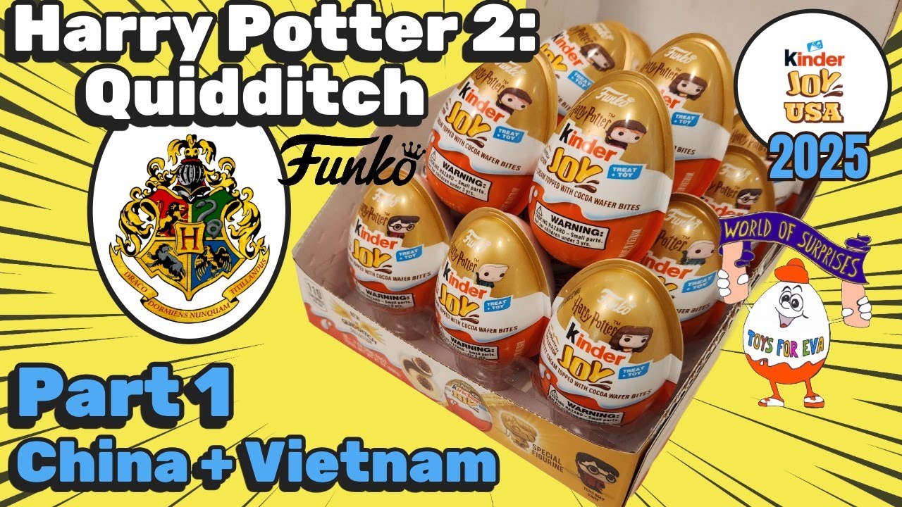 🧹Kinder Joy USA Harry Potter Series 2: Quidditch. Find toys by weight! And other tricks 🔮