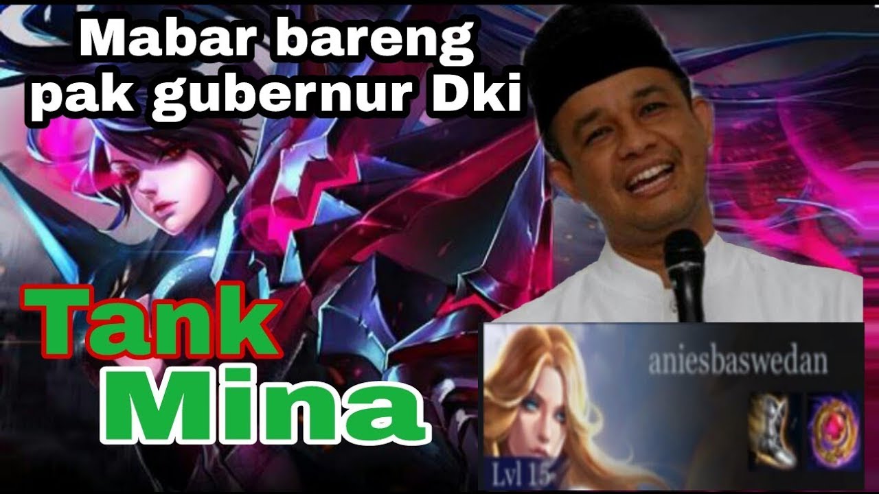 Aov hero tank MINA main bareng gubernur DKI pakai louriel