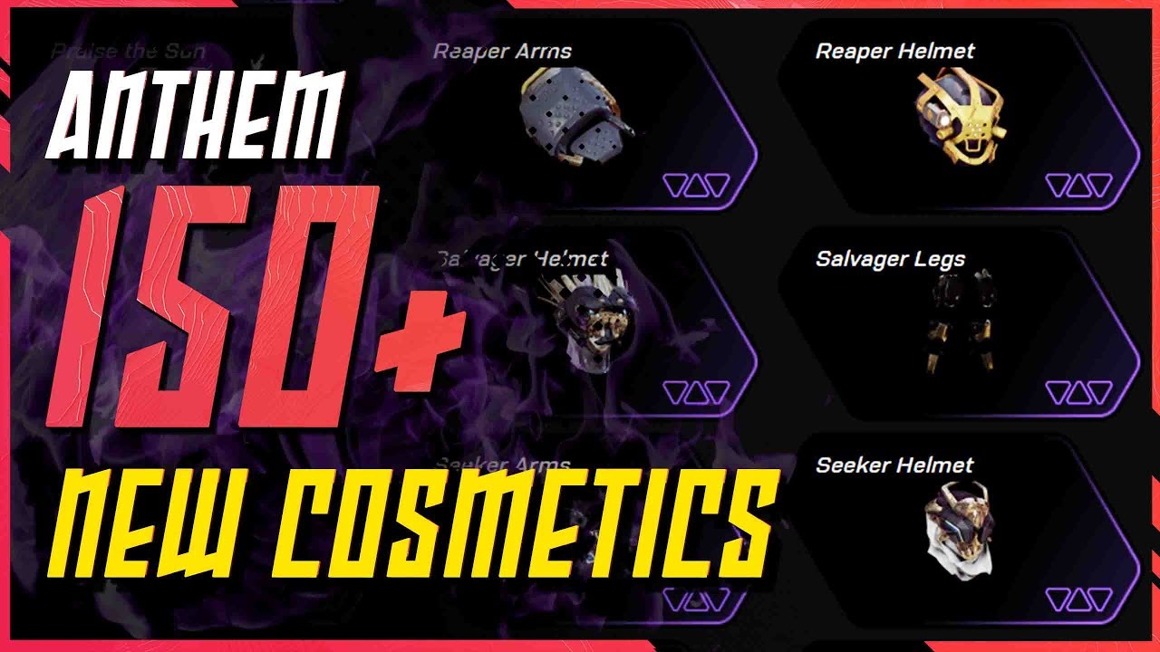 Anthem News \\ More Than 150 Cosmetic Items coming - New Armor Sets & New Emotes]