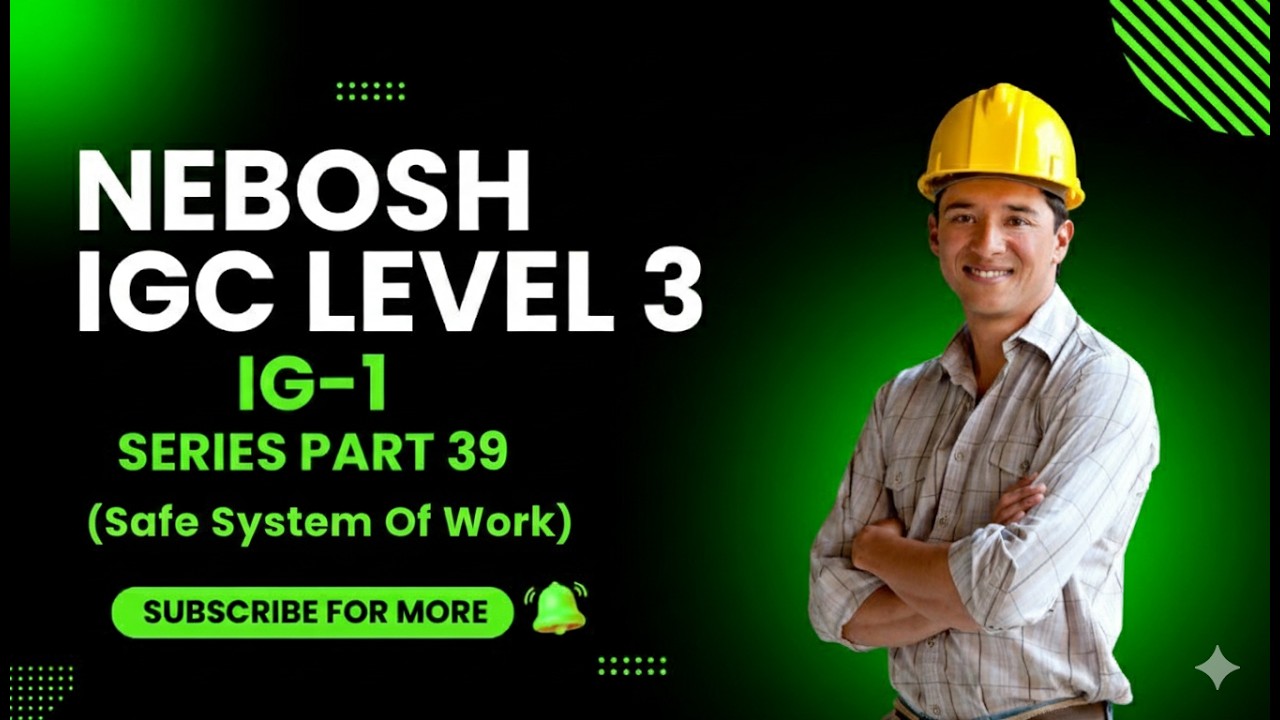 Safe System of Work (SSOW) Explained in Detail  In Urdu | Elements, Development & Implementation