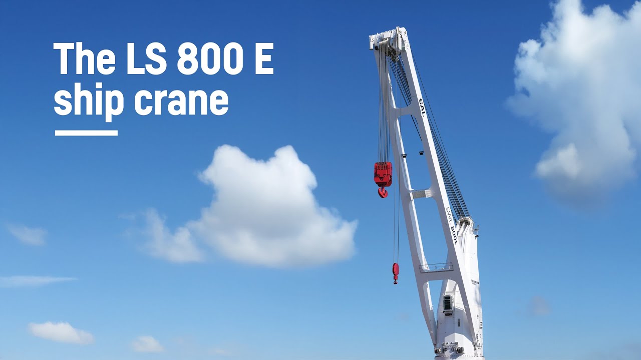 Ship crane highlight &ndash; The all-electric LS 800 E | Liebherr