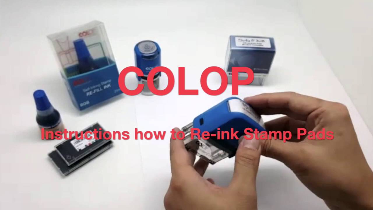 How To: Re-Inking Colop self inking stamp refill & refill ink-pad