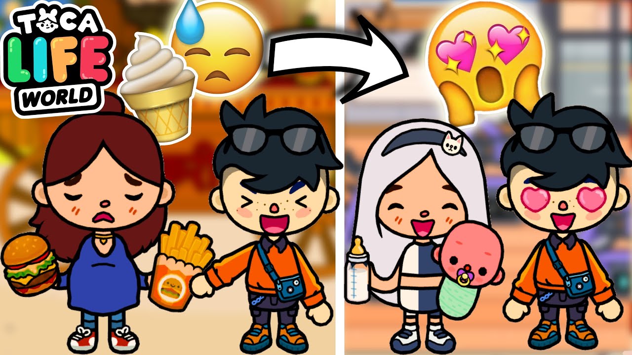 ТОЛСТАЯ МАМА СТАНОВИТСЯ КРАСИВОЙ! 🍔🍟🔜 💃😍 Toca Boca Life World 🌎