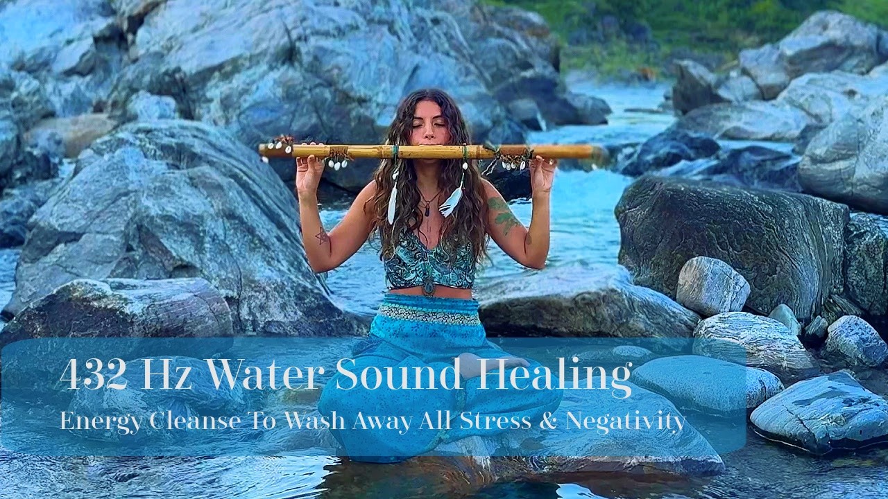 Sacred River Of Peace | 432 Hz Water Sound Healing To Wash Away Stress & Negativity | Energy Cleanse