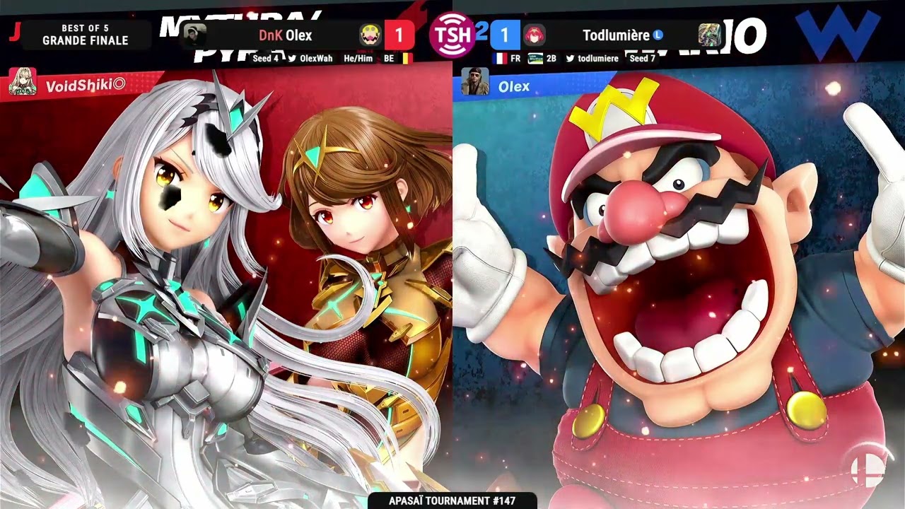 Apasaï #147, Grand Final, Olex (Wario) vs Todlumière (Pyra Mythra)