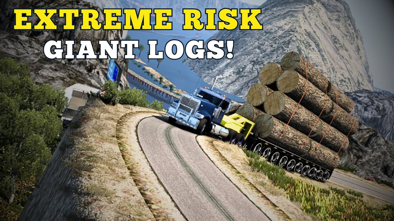 INSANE LOG DELIVERY 🚨 International Truck on Dangerous Mountain Road | ETS2 Live