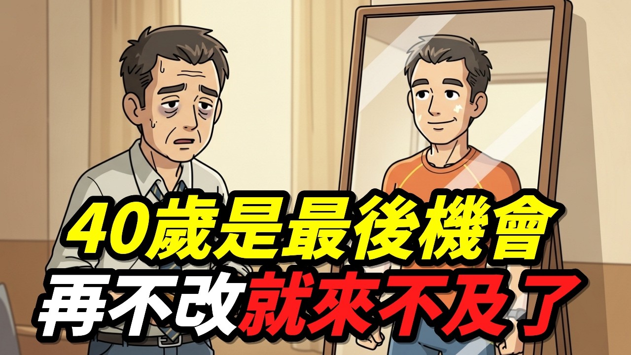 40歲的黃金時期，來不及之前一定要改變