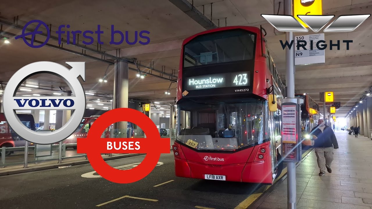 First Bus: 423 from Hounslow to Heathrow Terminal 5 Via Hatton Cross ( Wright Eclipse Gemini 3 