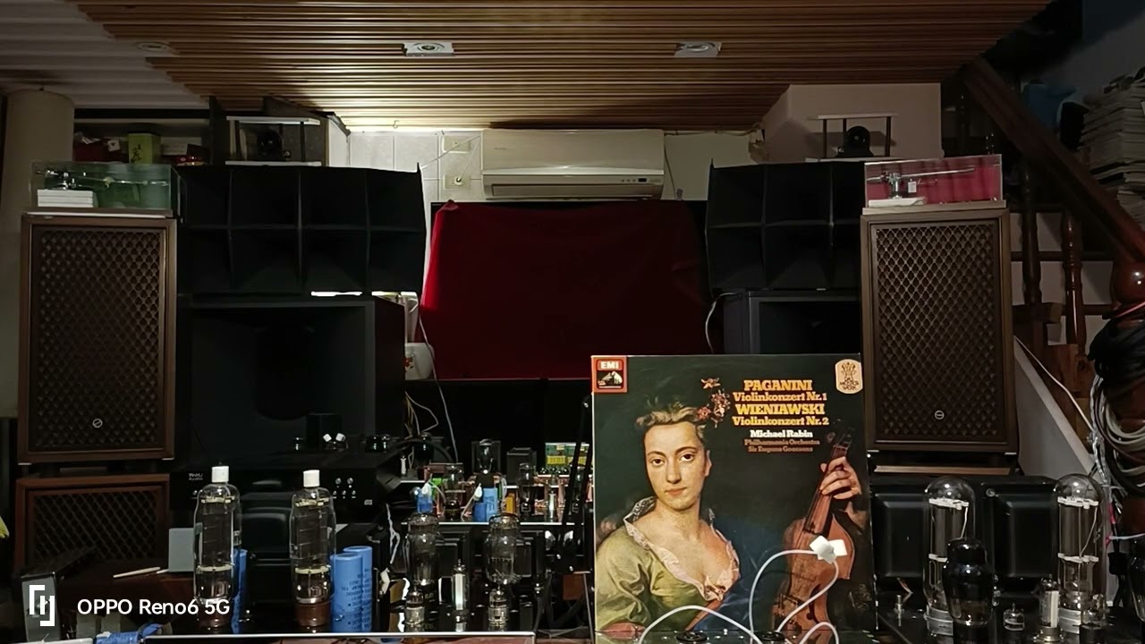 Paganini biolin concerto. No.1.Michael Rabin. Eugene Goossens.Philharmonia Orchestra 