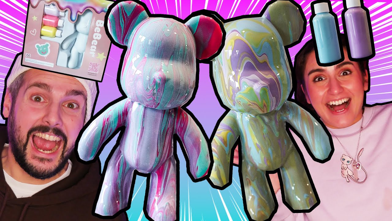 KAAN + DANIA GESTALTEN EIGENEN BEBEAR! Einfach DIY CHALLENGE 😂