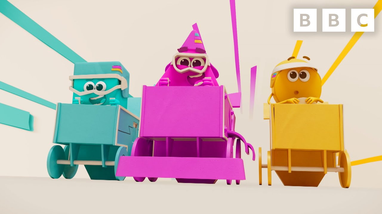 Meet Magenta, Cyan and Yellow - The Printing Crew 🟣🔵🟡 | Colourblocks | CBeebies