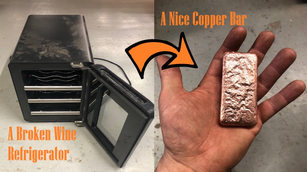 Scrapping a Broken Wine Refrigerator - How Much copper is Inside? - Trash to Treasure - ASMR Scrap