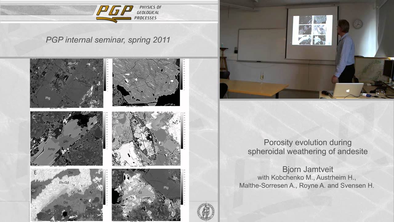 Lecture - Porosity evolution during spheroidal weathering of andesite