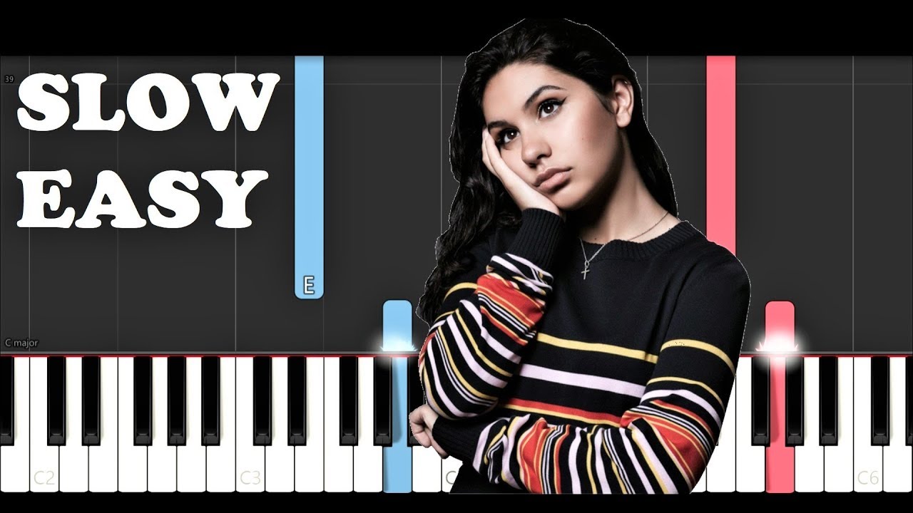 Alessia Cara - Out Of Love (SLOW EASY PIANO TUTORIAL)