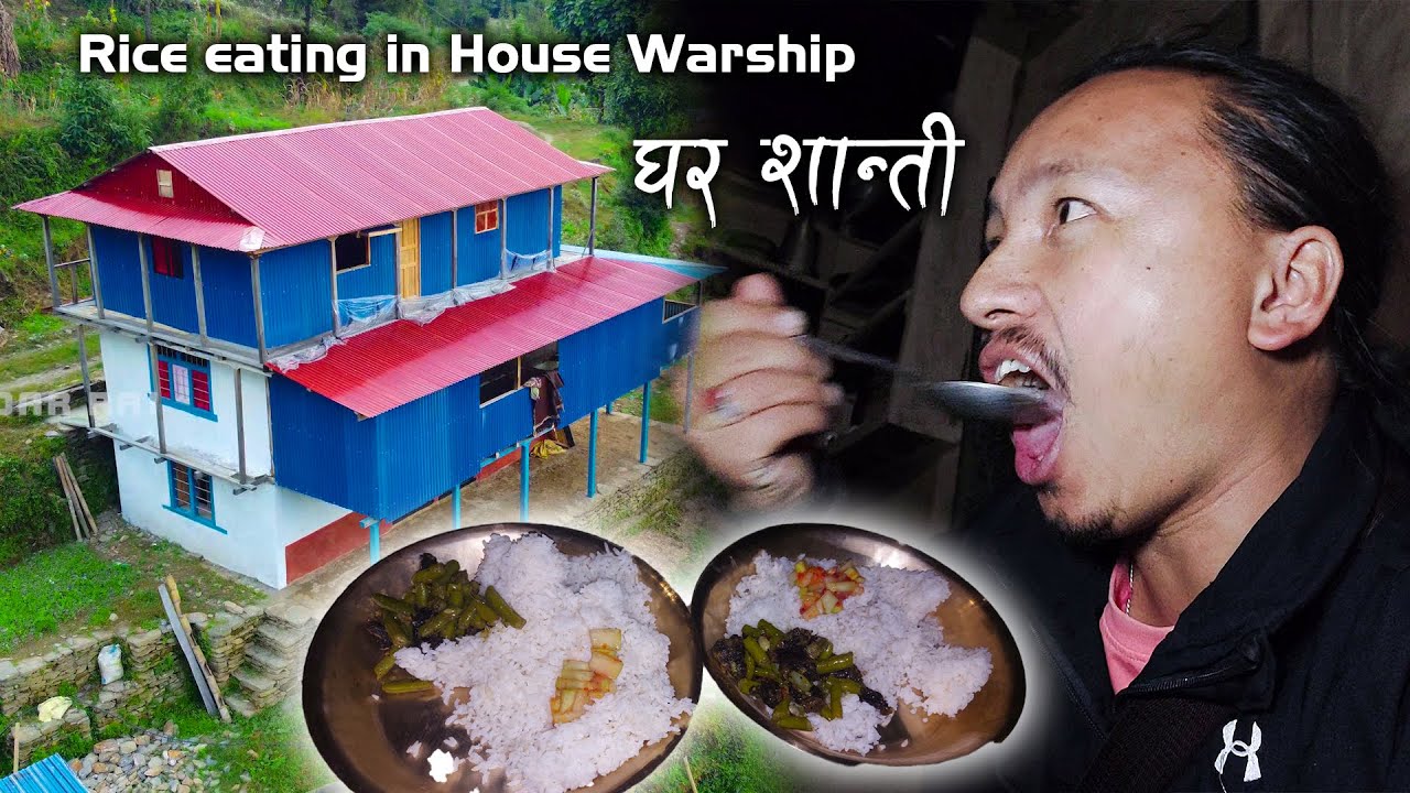 Worship of new house according to the culture of our village || Building A New HOUSE in the village