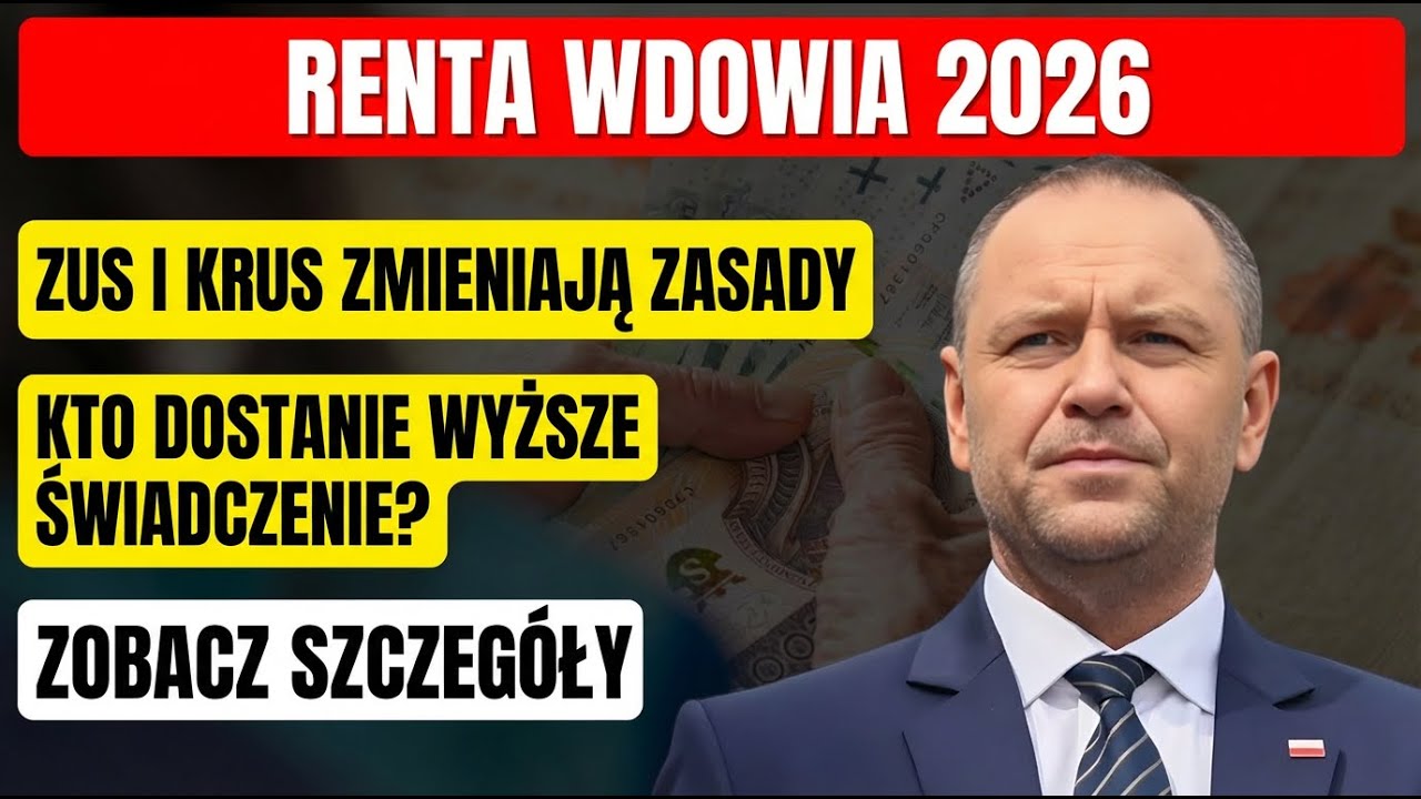 Renta wdowia 2026: ZUS i KRUS zmieniają zasady &ndash; kto dostanie wyższe świadczenie?