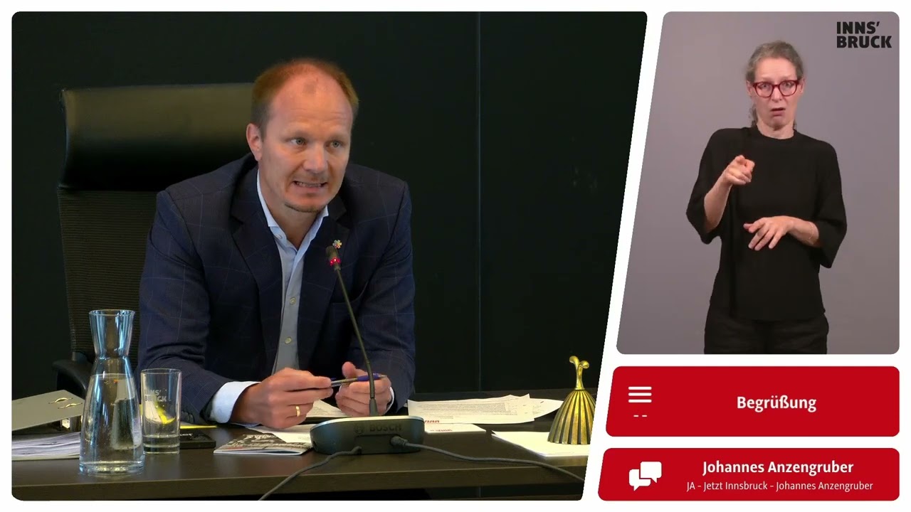 Sitzung des Innsbrucker Gemeinderats am 17. Juli 2025
