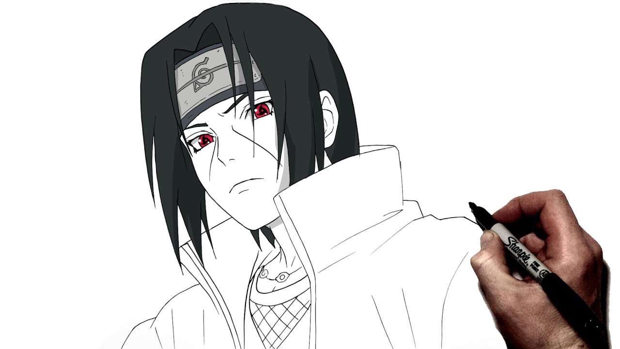 How To Draw Itachi Mangekyou Sharingan | Step By Step | Naruto