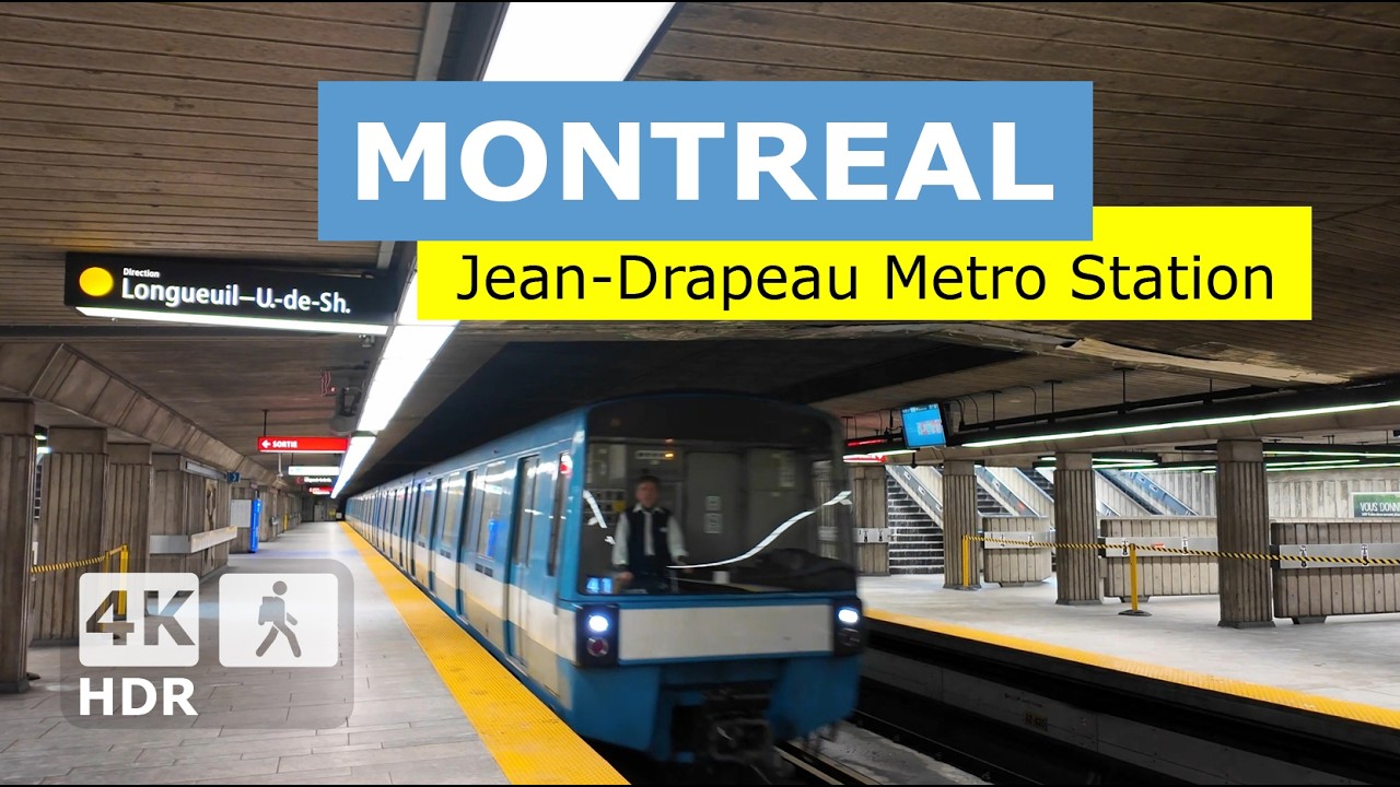 [ 4K ] Jean-Drapeau Metro Station Walking Tour | 🟡 Yellow Line | Montreal, Quebec, Canada 2026 🇨🇦