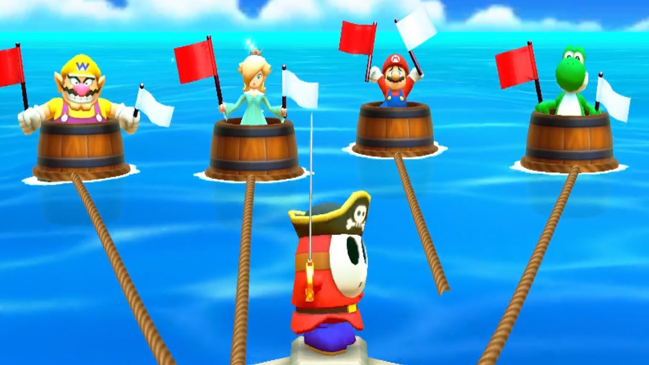 Mario Party The Top 100 All Minigames - Wario vs Yoshi vs Mario vs Rosalina (Master Cpu)