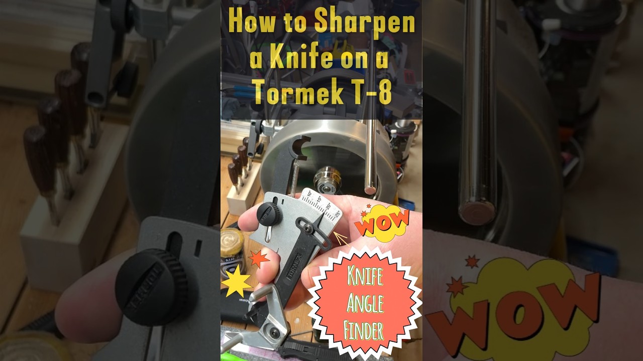 How to Sharpen a Knife Blade on a Tormek T-8.