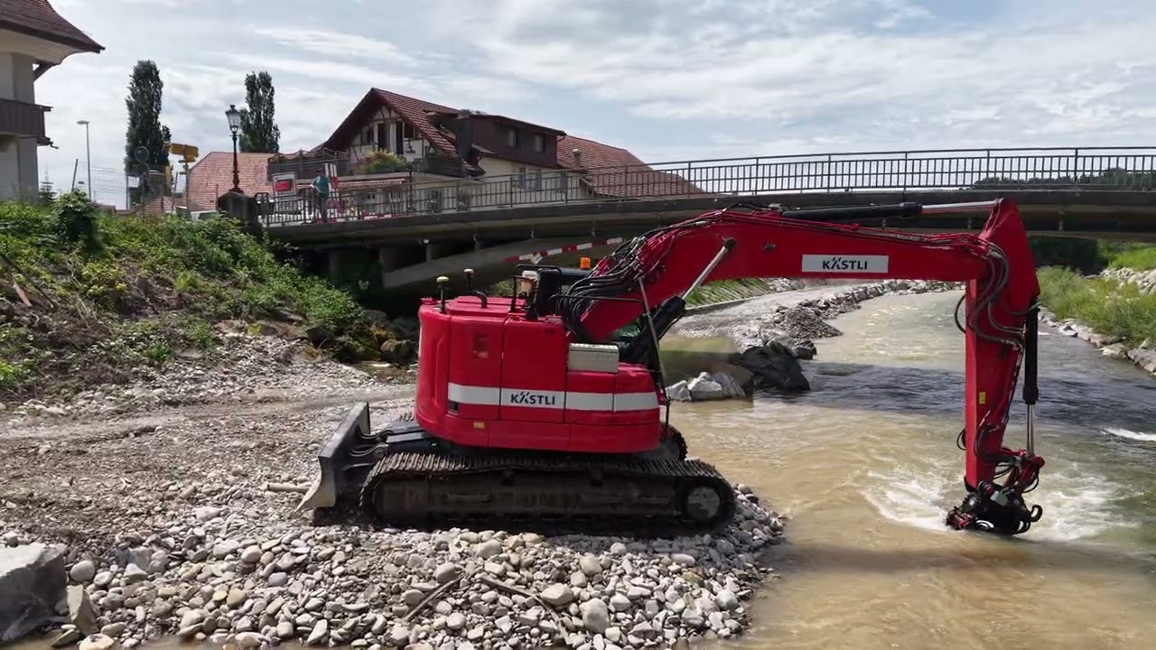2025-06-03 Wasserbau Sense, Abschnitt 3. Neuer Uferverbau