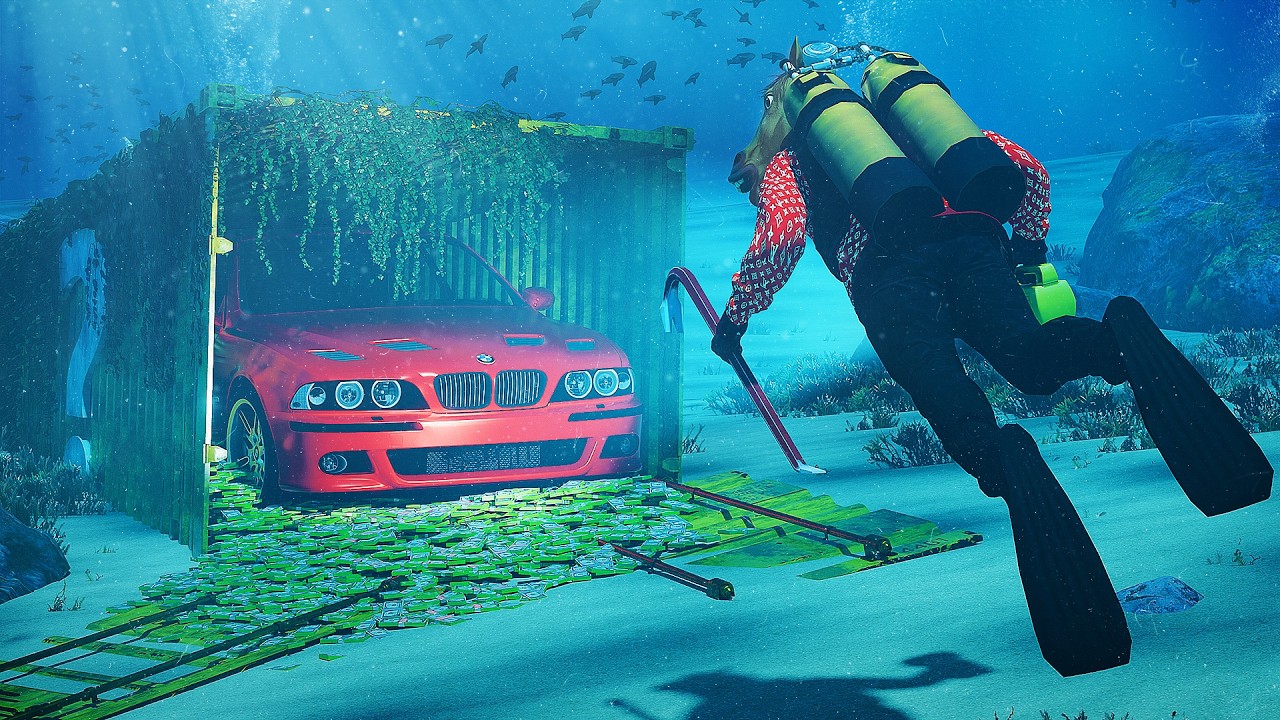 Stealing Underwater Mystery Crates In GTA 5 RP