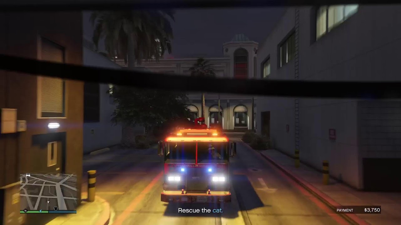 Trying the firefighter job in GTA online