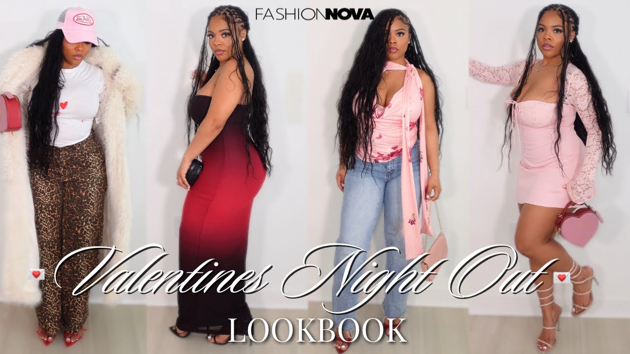 VALENTINE’S DATE NIGHT OUT LOOKBOOK/HAUL 🩷💌 💄 ft. Fashion Nova