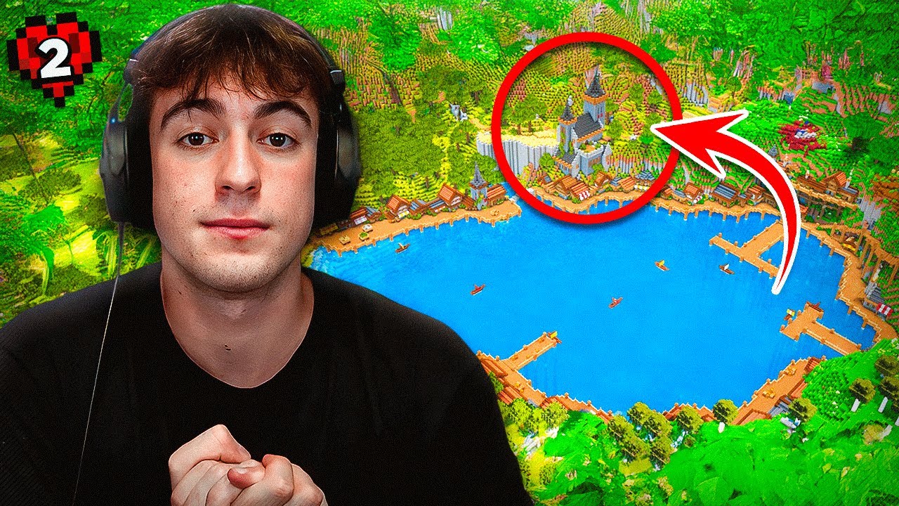 LA CASA sul LAGO nel MONDO BELLISSIMO!! MINECRAFT HARDCORE SURVIVAL EP.2