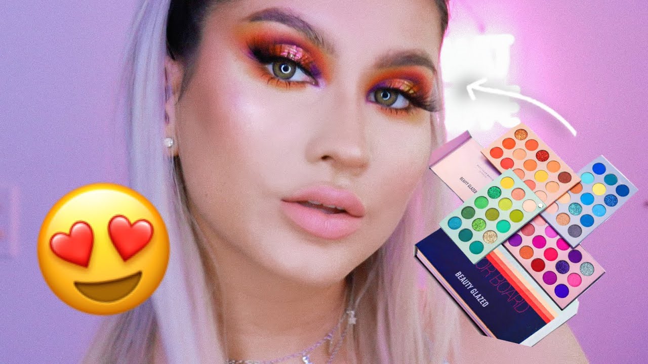 TUTORIAL DE MAQUILLAJE USANDO BEAUTY GLAZED COLOR BOARD 💕 - Manuela Giraldo .