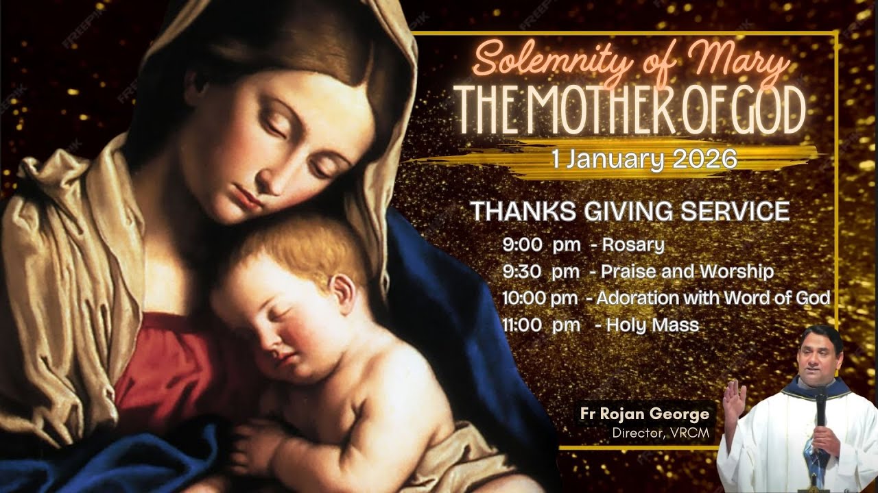 New Year 2026 | Thanksgiving Service | Fr Rojan George | VRCM