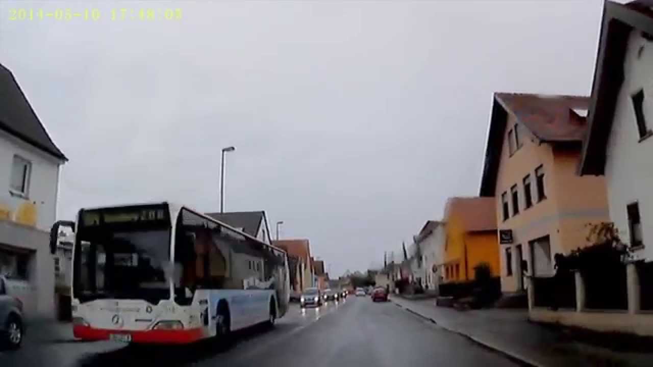 D: Hallstadt. Landkreis Bamberg. Ortsdurchfahrt auf der B4. Mai 2014