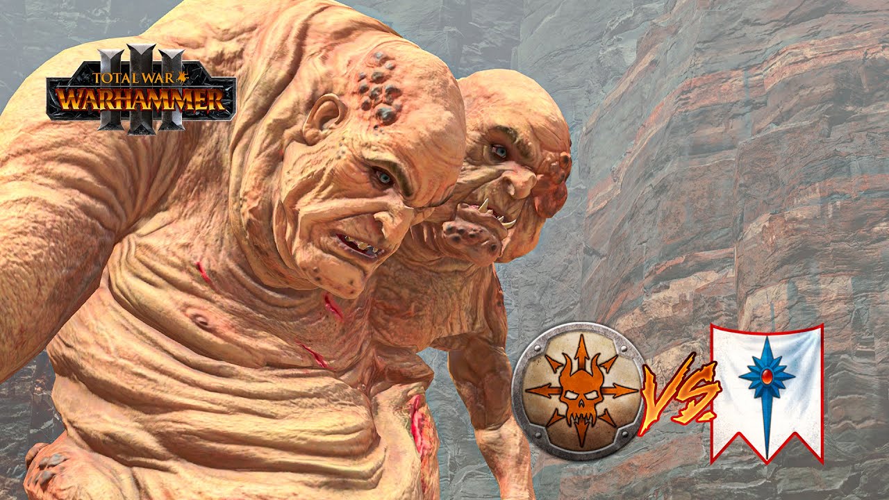 CON 3 GIGANTES, ¿QUÉ PUEDE SALIR MAL? 💪🏻 NORSCA vs ALTOS ELFOS 🧙‍♀️ TOTAL WAR WARHAMMER 3
