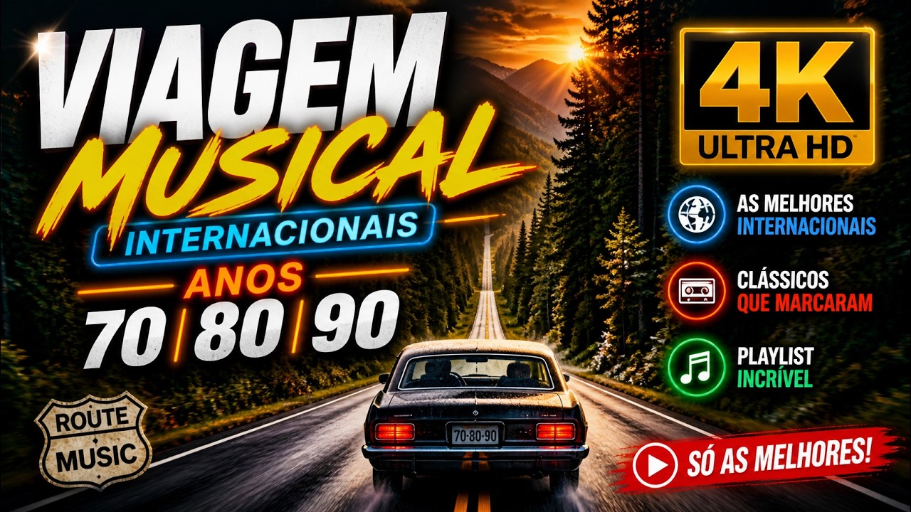 Clássicos Românticos na Estrada | Viagem Musical em 4K 🌍🎶