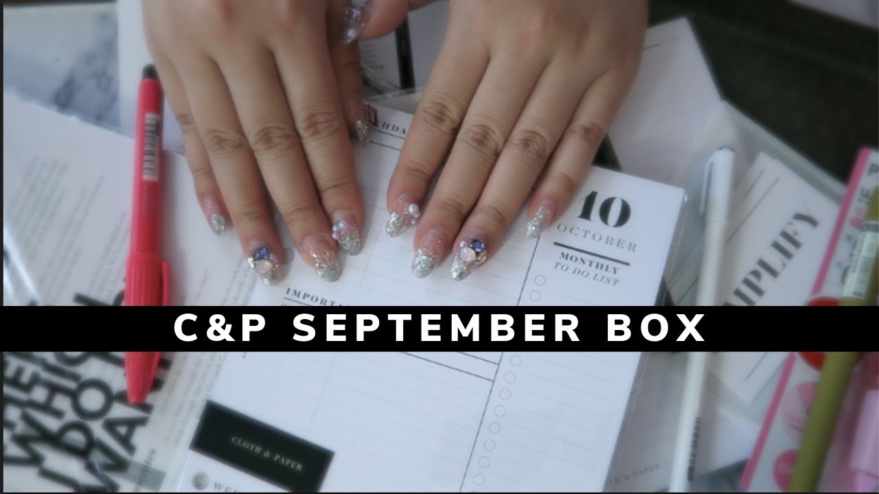 PLANNER | SEPTEMBER SUBSCRIPTION BOX CLOTH AND PAPER | J WONG