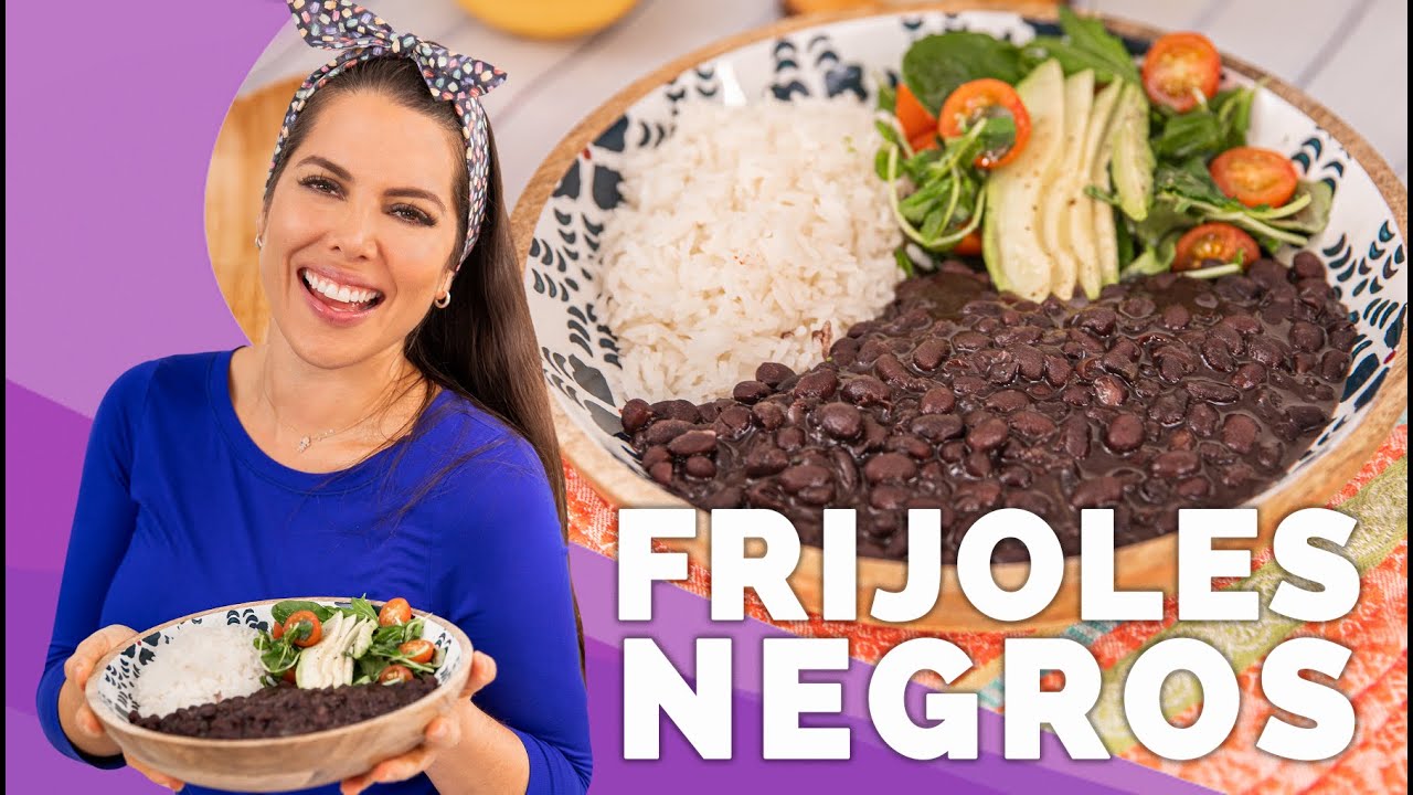 COMO HACER FRIJOLES NEGROS | CARAOTAS NEGRAS - Jacquie Marquez