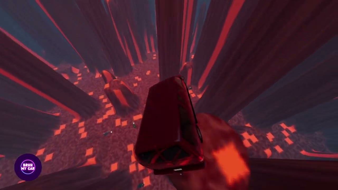 Cars Falling Into a VOLCANO 🌋 BeamNG Drive Game #beamngdrive #beamngcrashes 