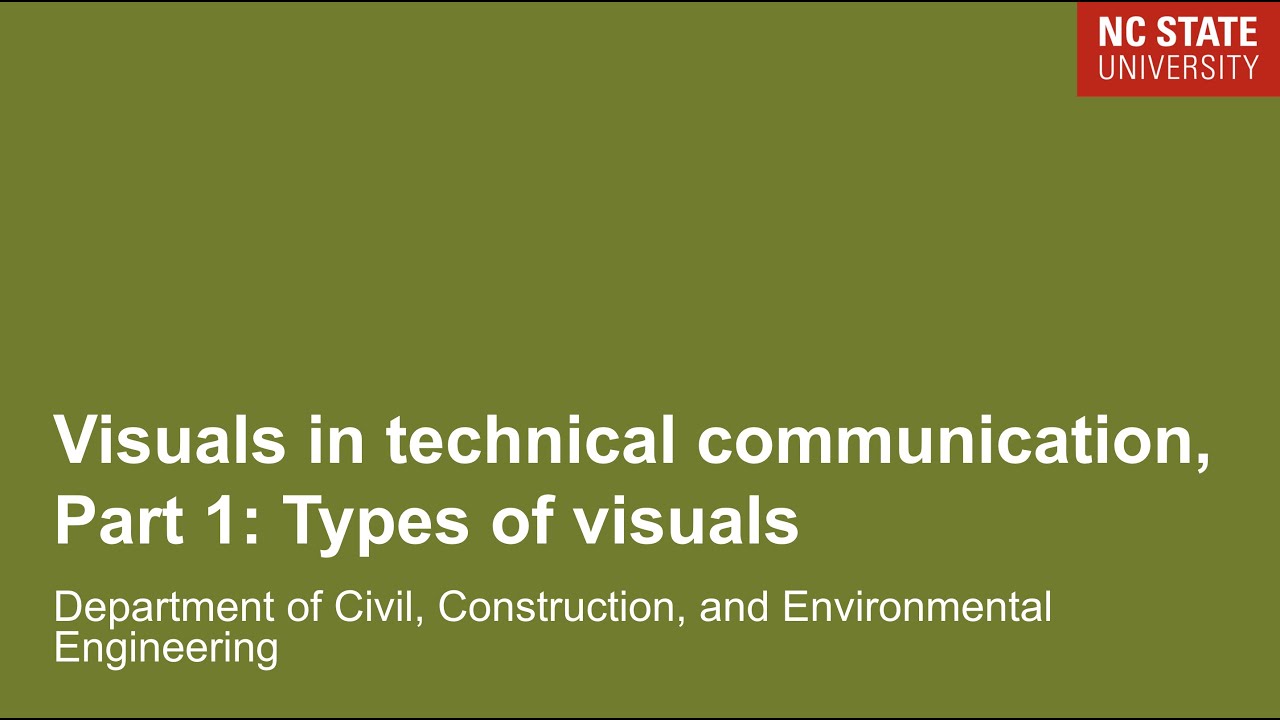 Visuals in Technical Communication, Part 1: Types of visuals in engineering documents