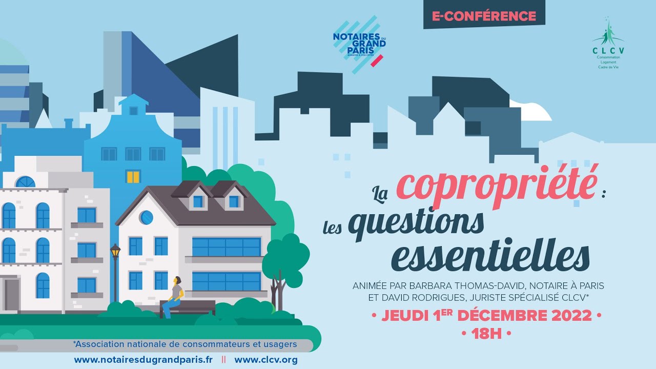 Conférence | Copropriété : les questions essentielles | Jeudi 1er décembre 2022