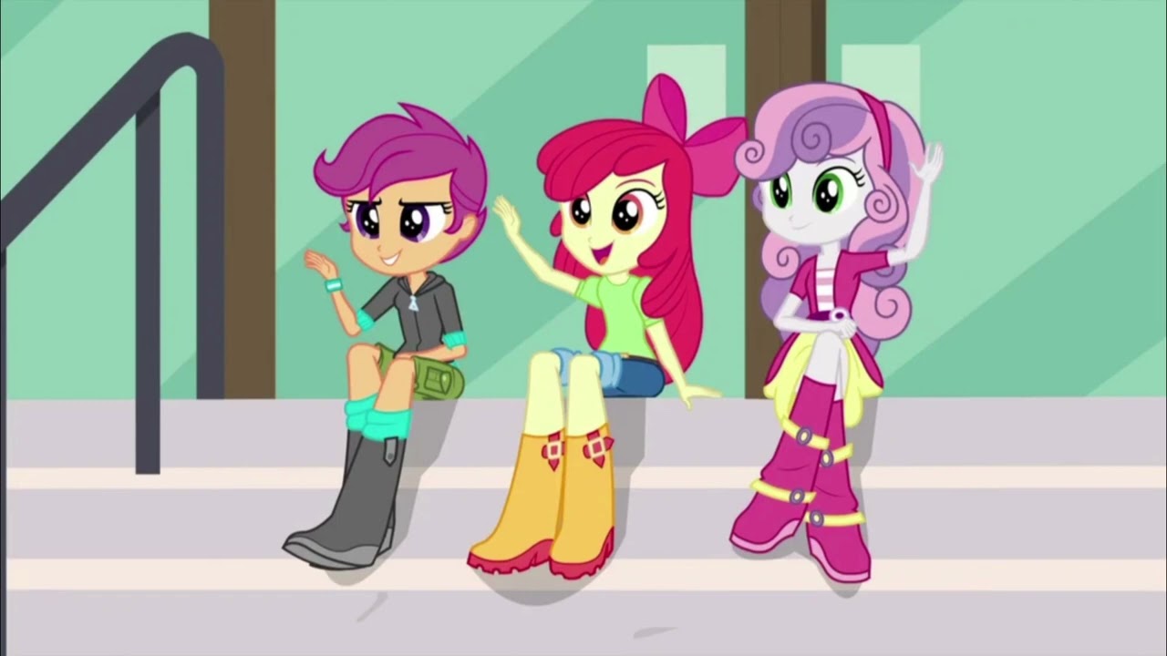 Janet James, Joanna Ruiz & Lynn Cleckner as Apple Bloom, Scootaloo & Sweetie Belle (UK)