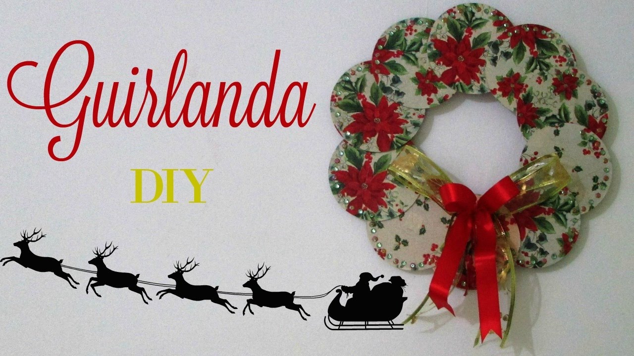 Guirlanda feita com cds | DIY Especial de Natal #3