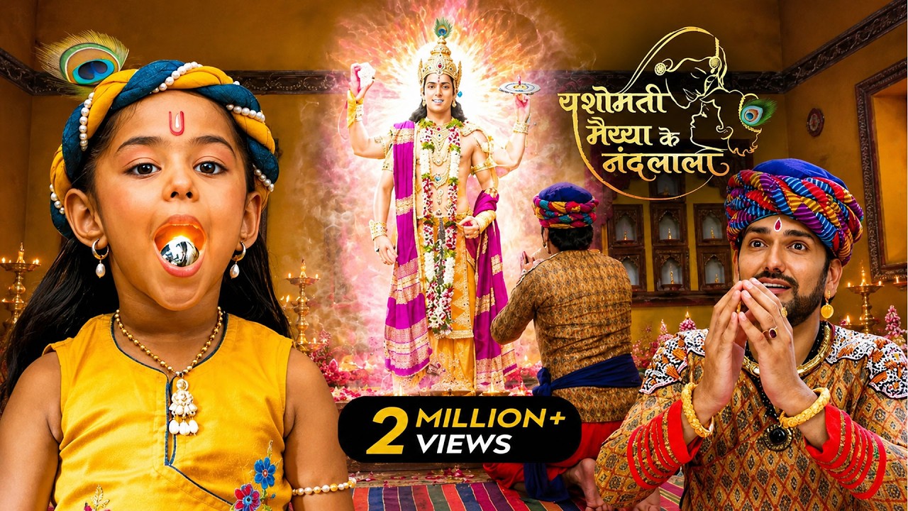 श्री कृष्ण लीला | Kanha ने पत्थर क्यों खाया? Shaligram की रहस्यमयी कहानी 🪨🙏 | Devaki & Vasudev