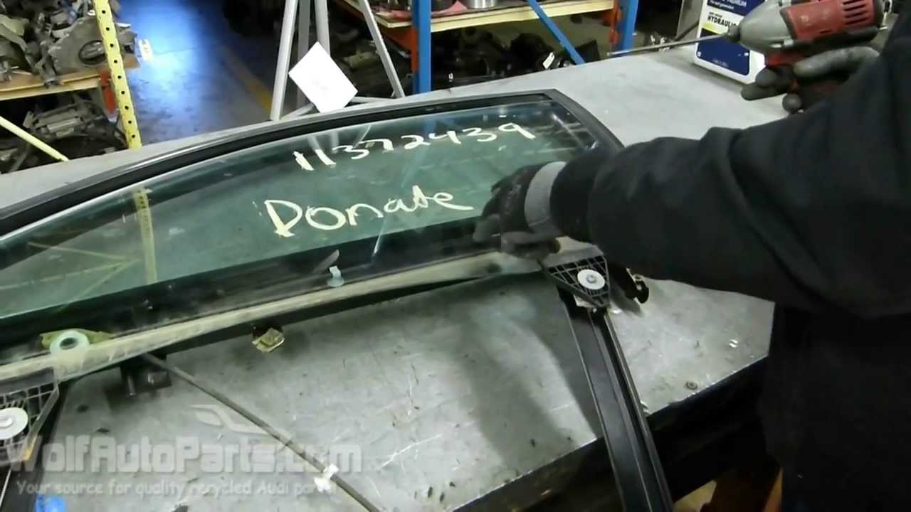 How to Remove the Window Glass and Regulator - B6/B7 Audi A4 2002-2008 (Wolf Auto Parts)
