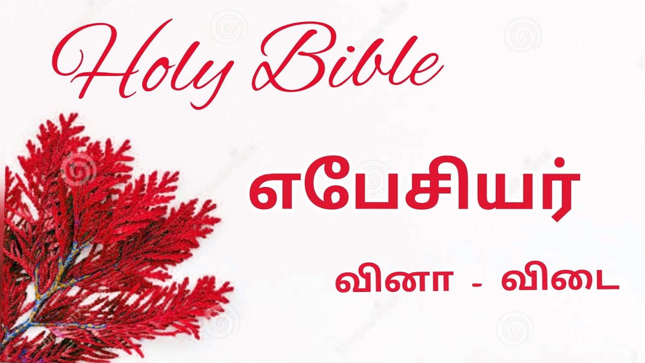 Holy Bible| எபேசியர்| வினா-விடை #biblequestionsandanswers  #எபேசியர் #வினாவிடை #எபேசியர்வினாவிடை